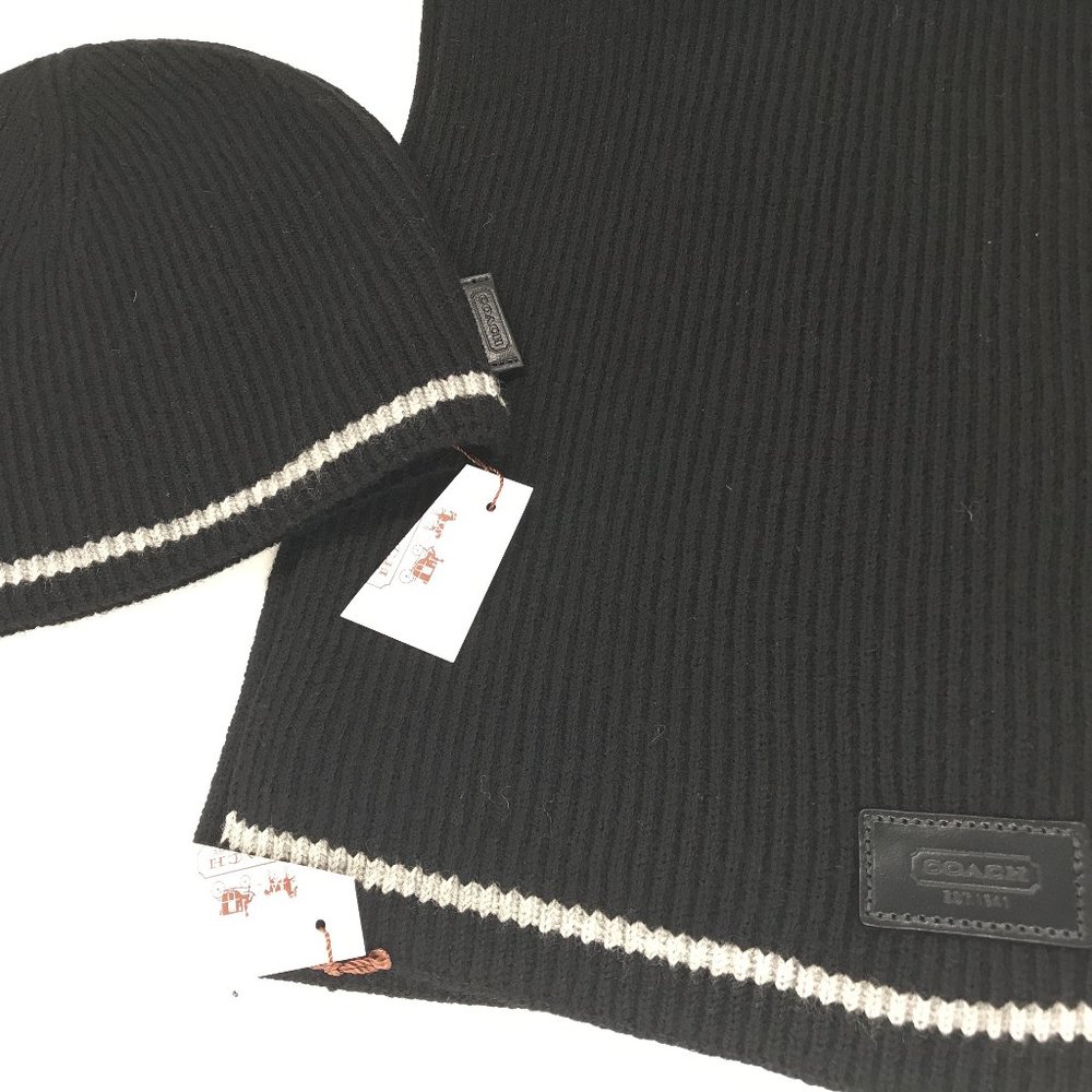 Coach Merino Wool Scarf and Hat